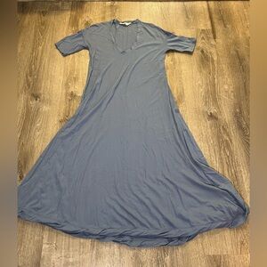 Free people beach Meadow Tee Dress in dusty blue